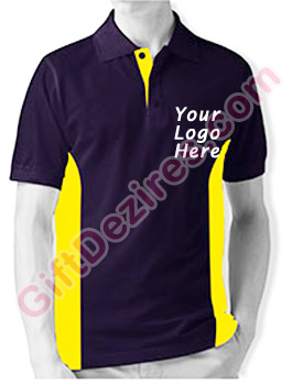 Designer Purple Wine and Yellow Color Mens Logo T Shirts